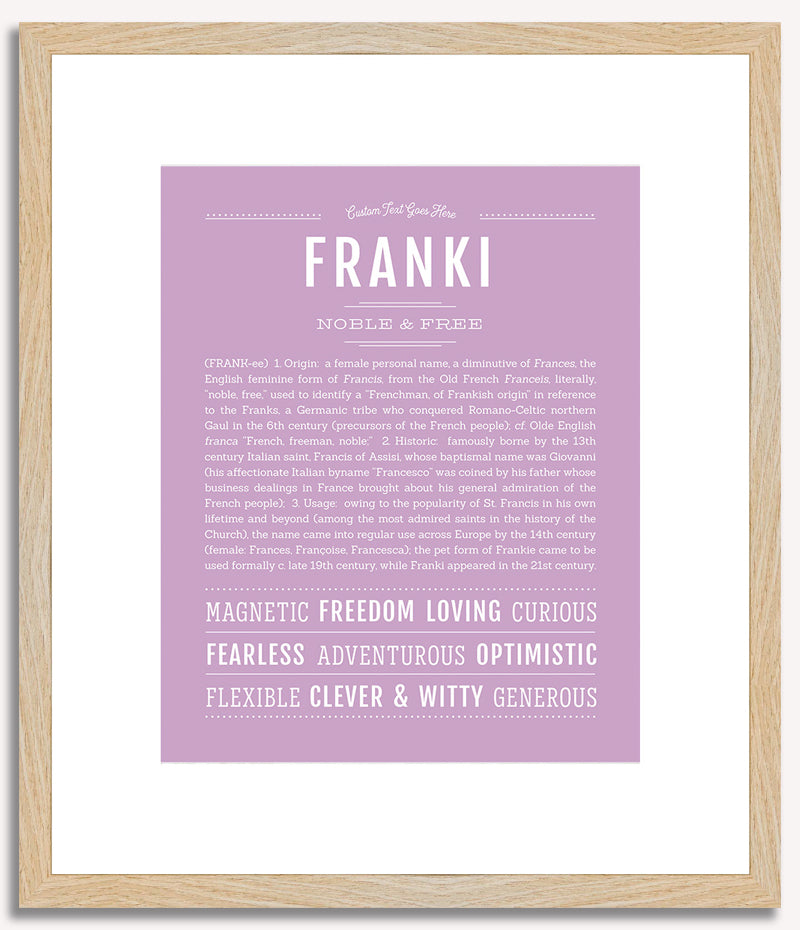 Franki | Name Art Print