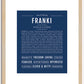 Franki | Name Art Print