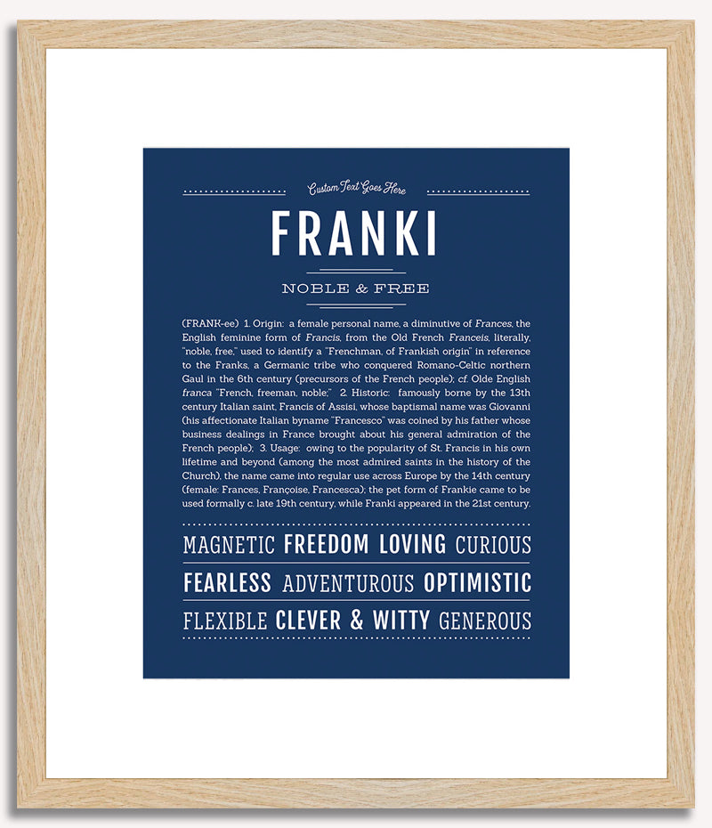 Franki | Name Art Print