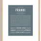 Franki | Name Art Print