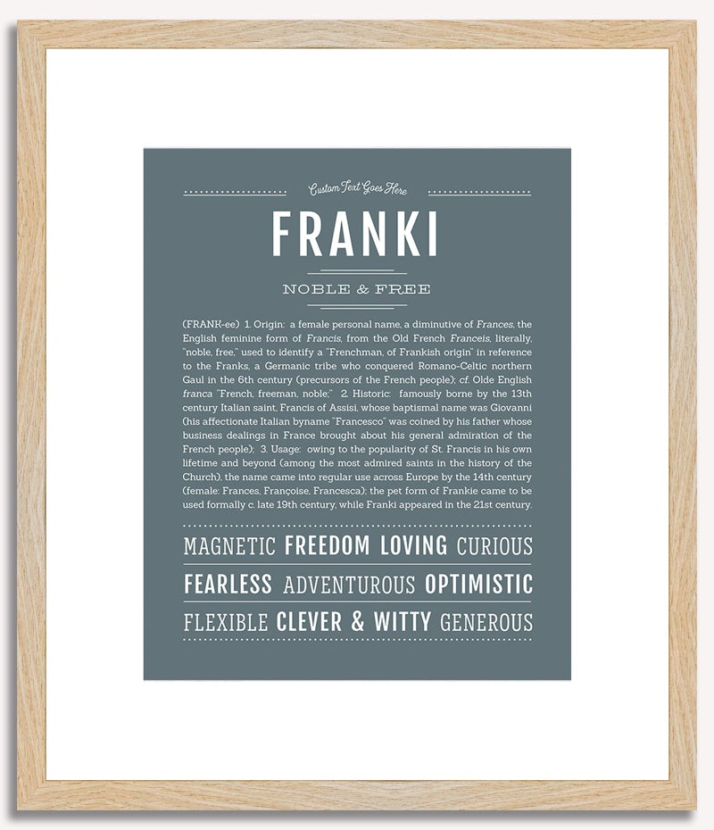 Franki | Name Art Print