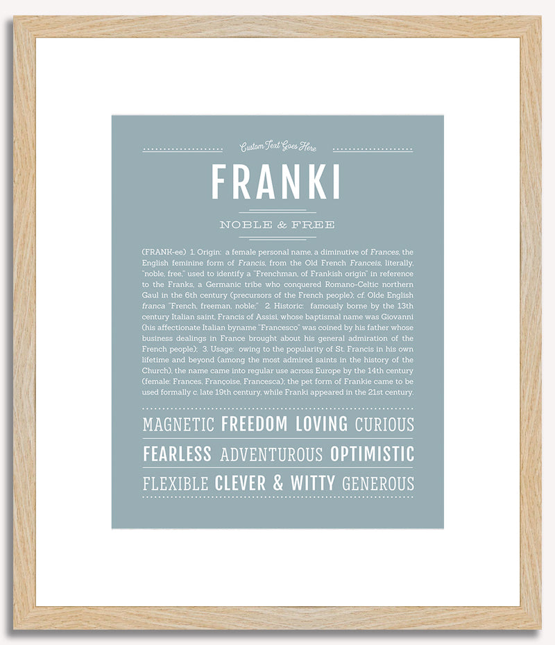 Franki | Name Art Print