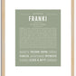 Franki | Name Art Print