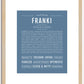 Franki | Name Art Print