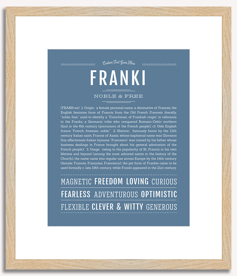 Franki | Name Art Print