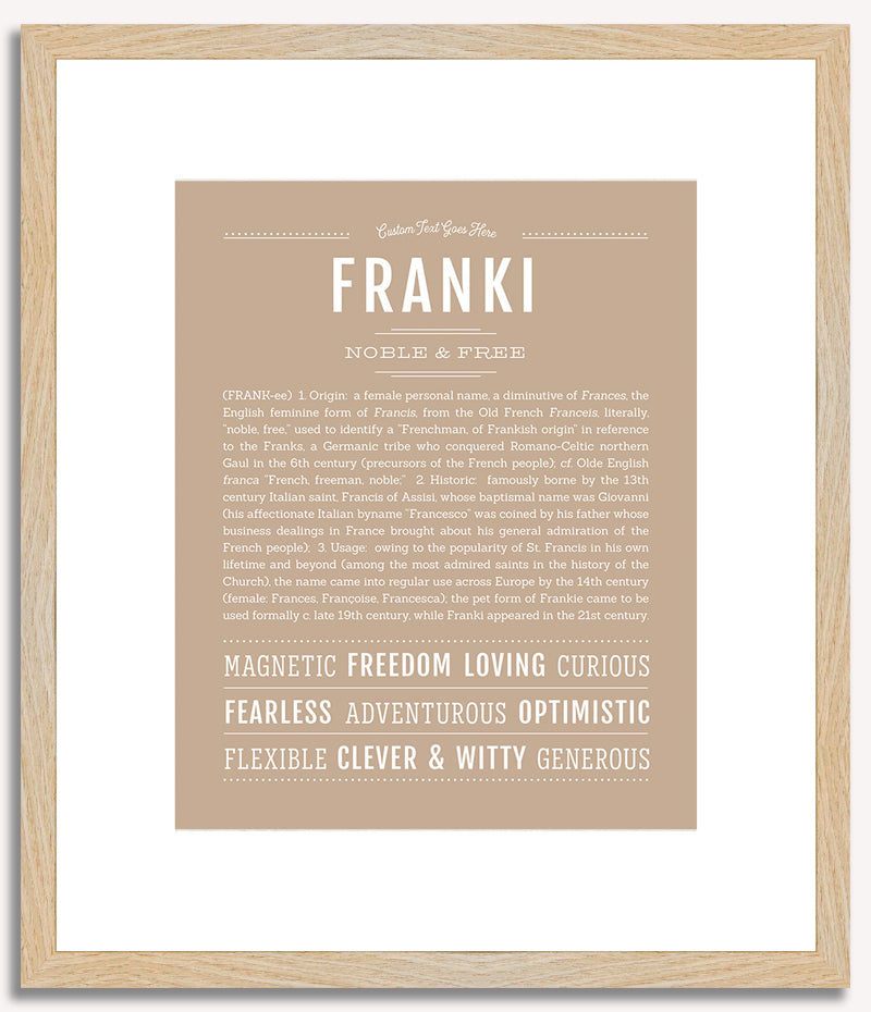 Franki | Name Art Print