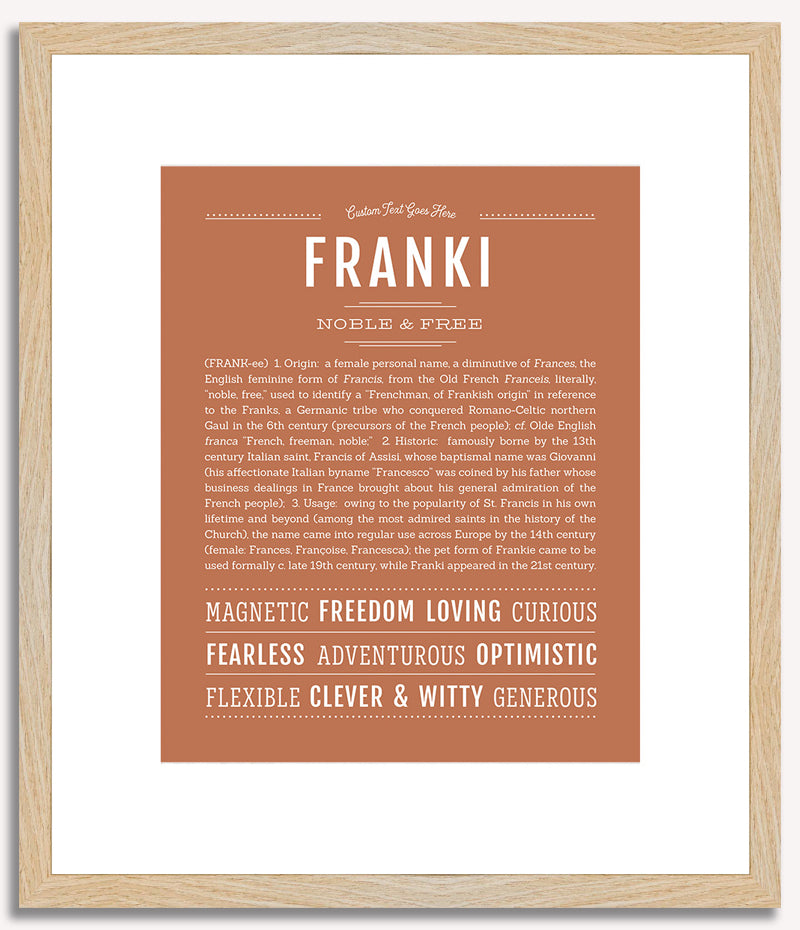 Franki | Name Art Print