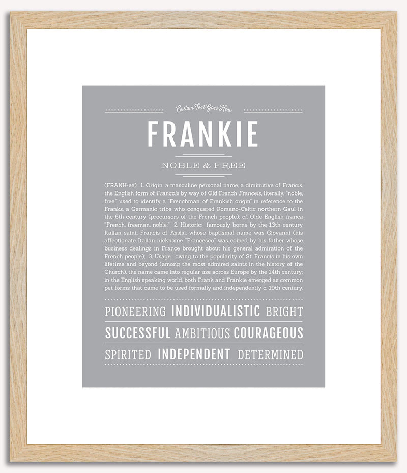 Frankie (male) | Name Art Print