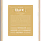 Frankie (female) | Name Art Print