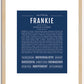 Frankie (female) | Name Art Print