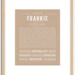 Frankie (female) | Name Art Print