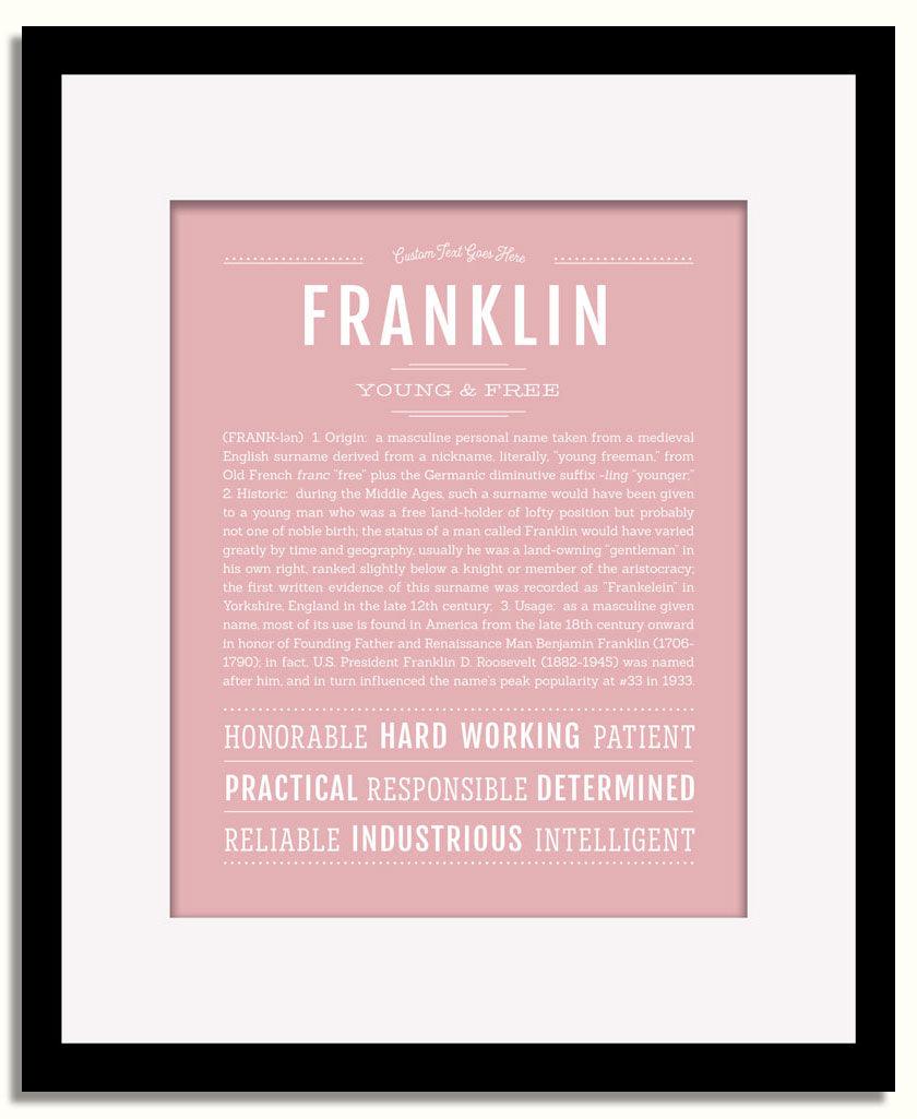 Frame Options | Dusty Rose | Black Frame, Matted