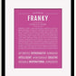 Frame Options | Dark Pink | Black Frame, Matted