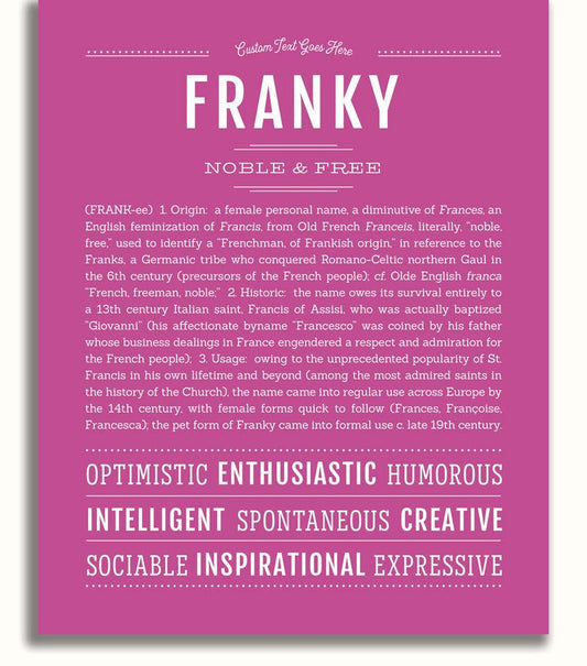 Frame Options | Dark Pink | No Frame