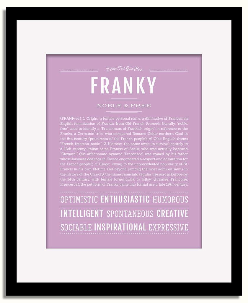 Frame Options | Lilac | Black Frame, Matted