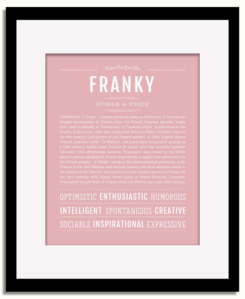 Frame Options | Dusty Rose | Black Frame, Matted