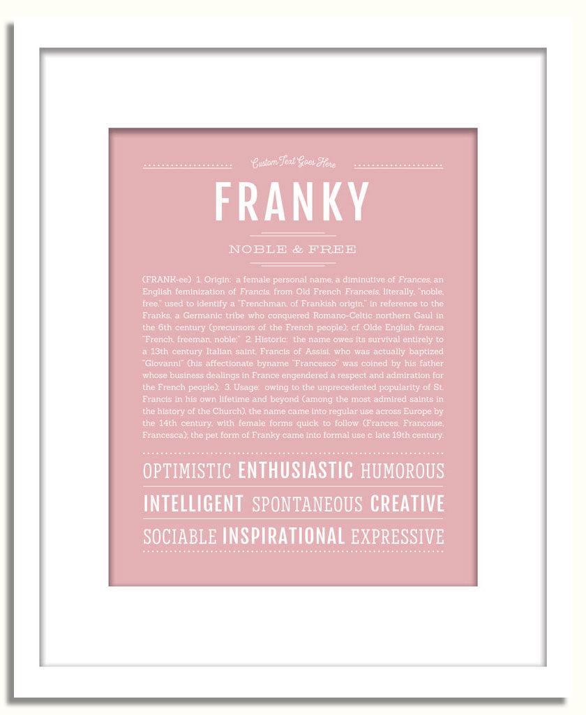 Frame Options | Dusty Rose | White Frame, Matted