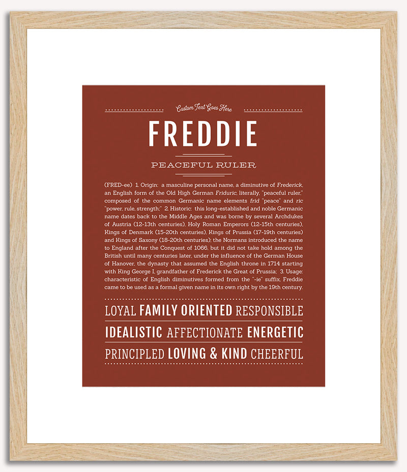 Freddie | Name Art Print