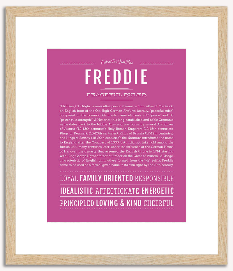 Freddie | Name Art Print