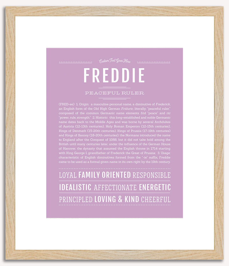 Freddie | Name Art Print