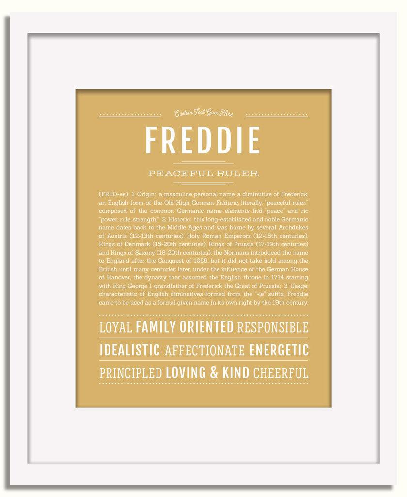 Frame Options | Matte Gold | White Frame, Matted