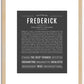 Frederick | Name Art Print