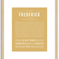 Frederick | Name Art Print