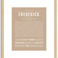 Frederick | Name Art Print