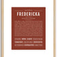 Fredericka | Name Art Print