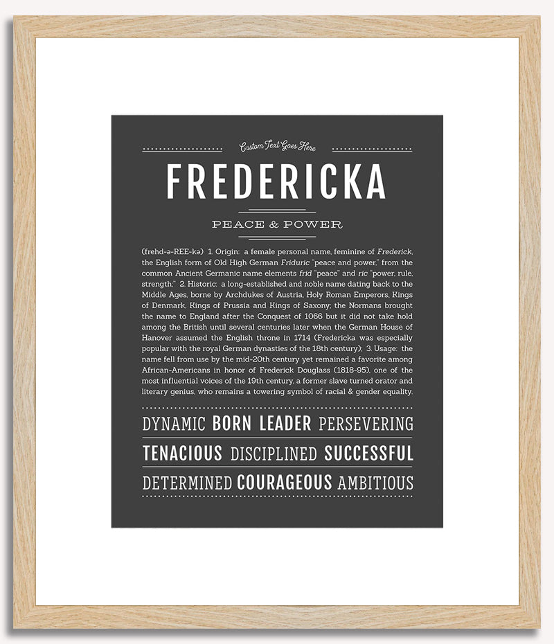 Fredericka | Name Art Print