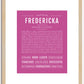 Fredericka | Name Art Print