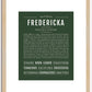 Fredericka | Name Art Print