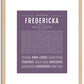 Fredericka | Name Art Print