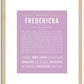 Fredericka | Name Art Print