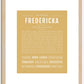 Fredericka | Name Art Print