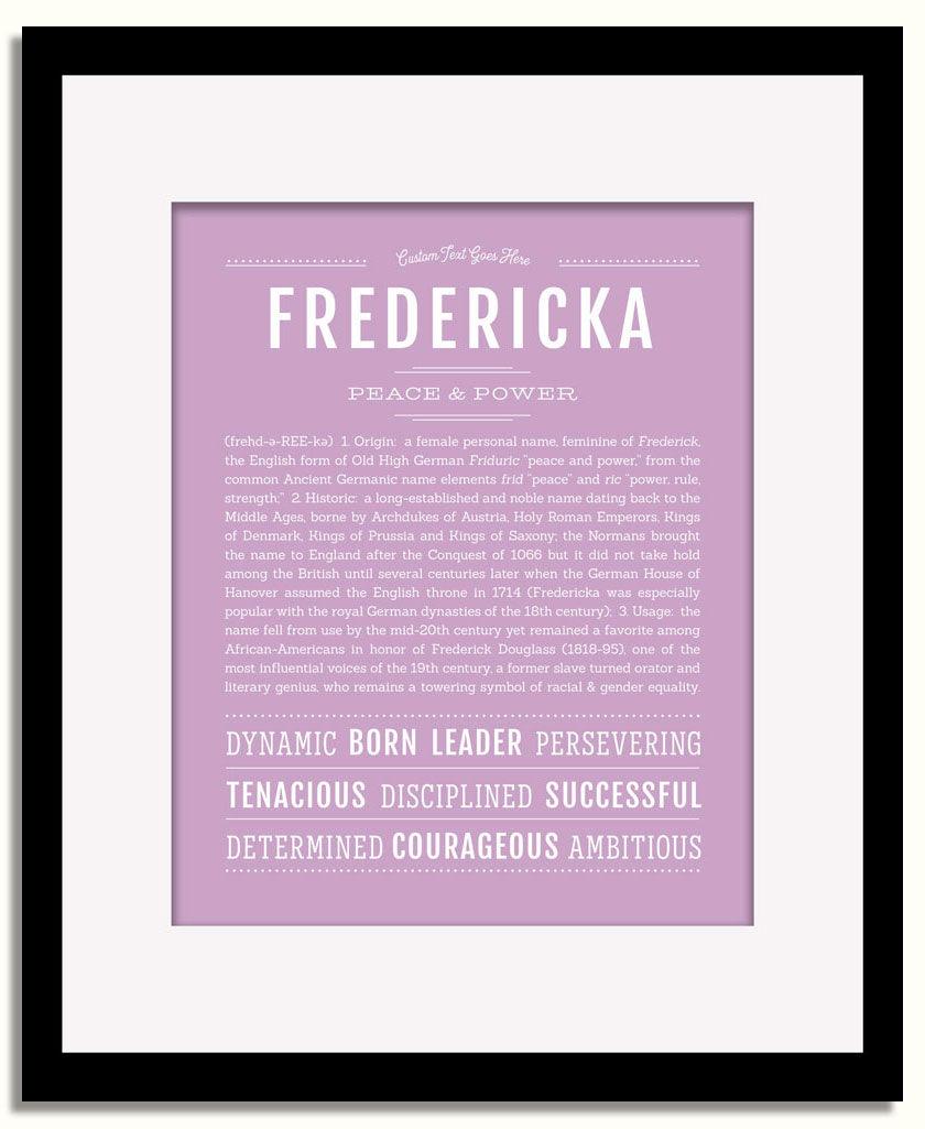 Frame Options | Lilac | Black Frame, Matted