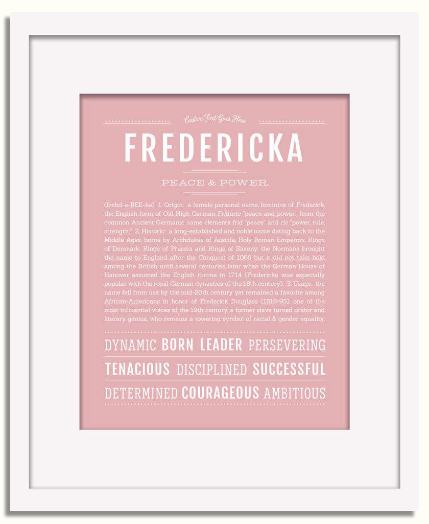 Frame Options | Dusty Rose | White Frame, Matted