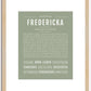 Fredericka | Name Art Print