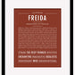 Freida | Name Art Print