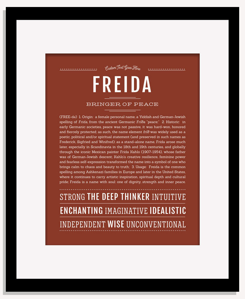 Freida | Name Art Print