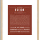 Freida | Name Art Print