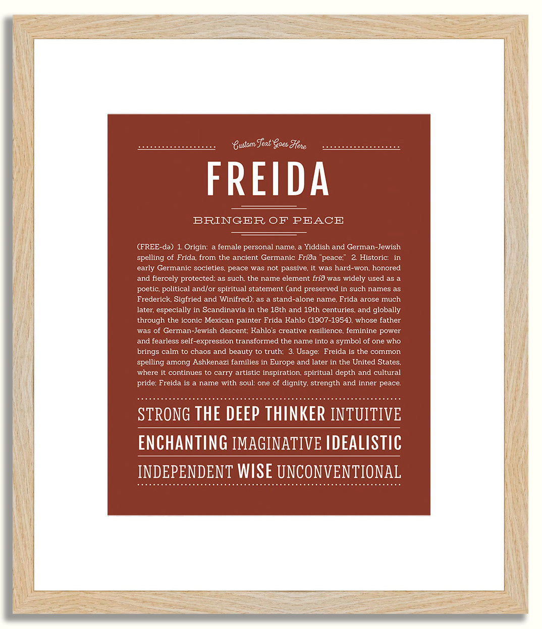 Freida | Name Art Print
