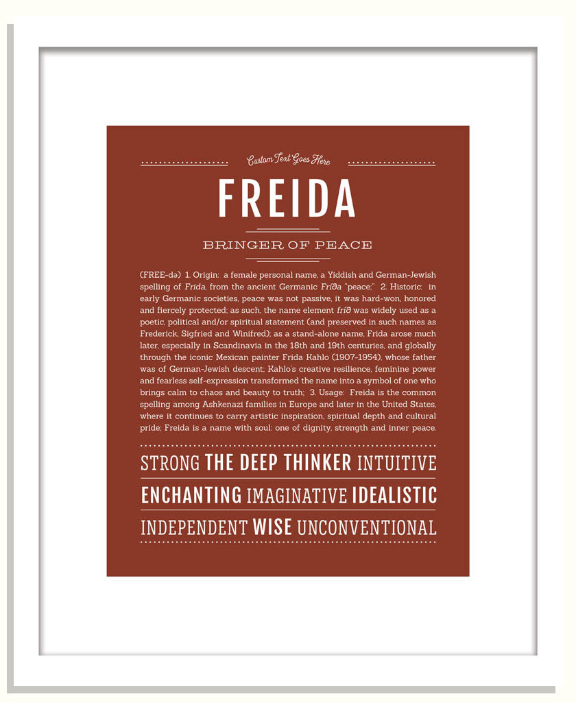Freida | Name Art Print