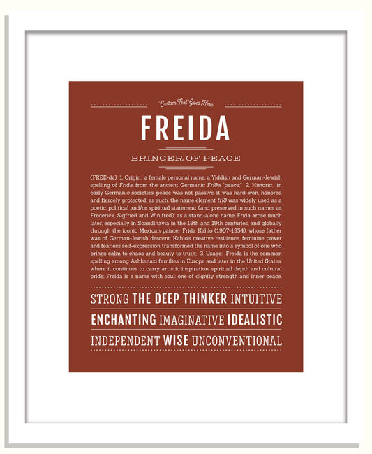 Freida | Name Art Print