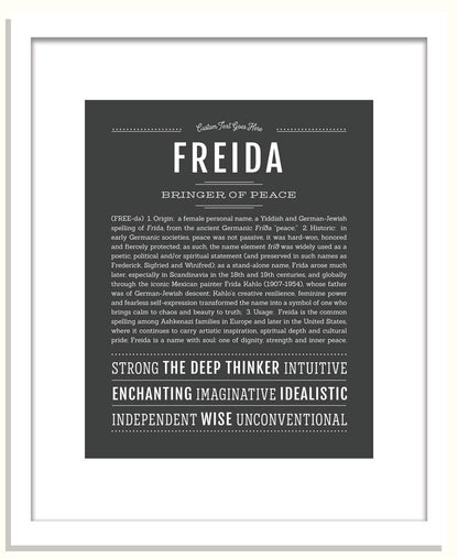 Freida | Name Art Print