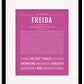 Freida | Name Art Print