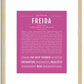 Freida | Name Art Print