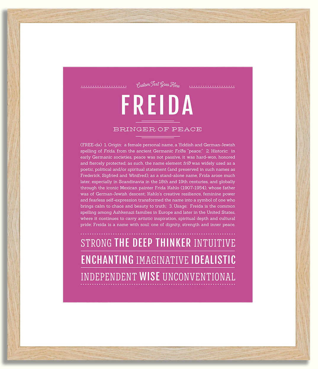 Freida | Name Art Print