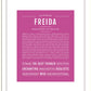 Freida | Name Art Print