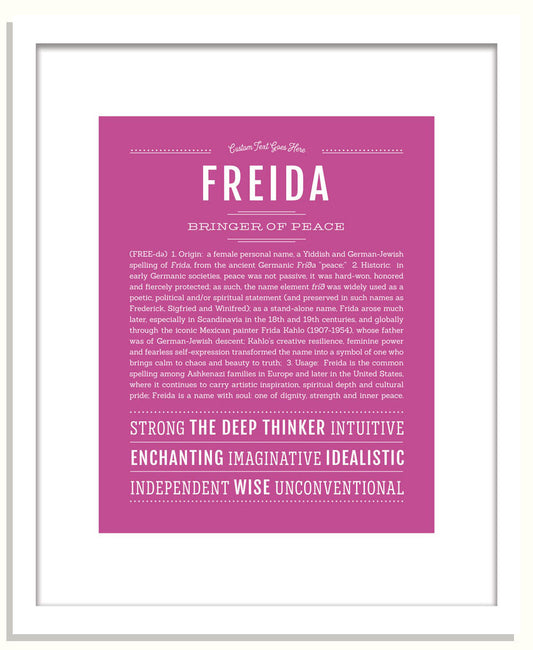 Freida | Name Art Print